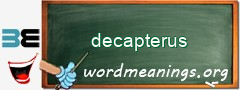 WordMeaning blackboard for decapterus